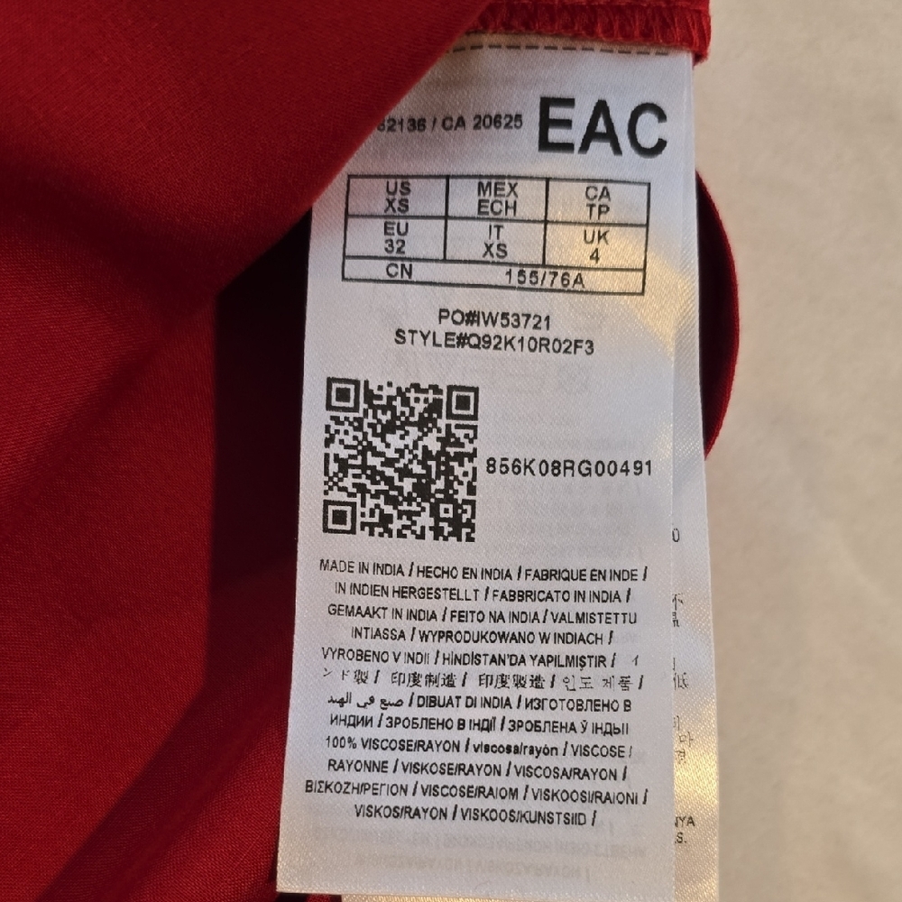 Guess Red Off-Shoulder Mini Dress - Picture 6 of 11